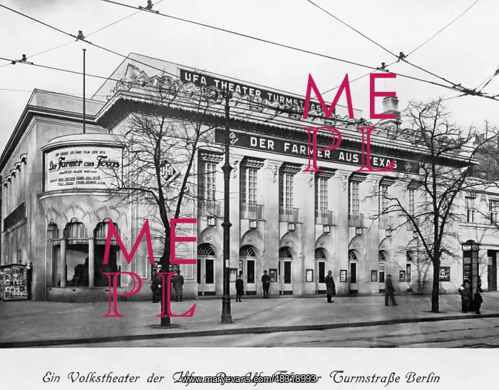 : Ufa Theater Turmstrasse, 1928 : Ufa Theater Turmstrasse, 1928
