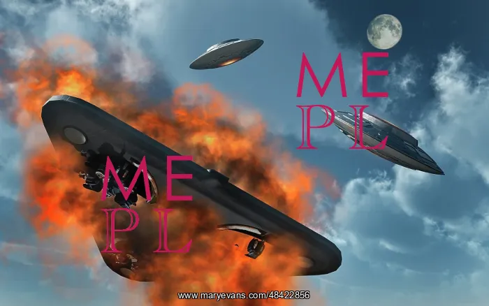 : UFO's from different alien races fighting each other in the : UFO's from different alien races fighting each other in the