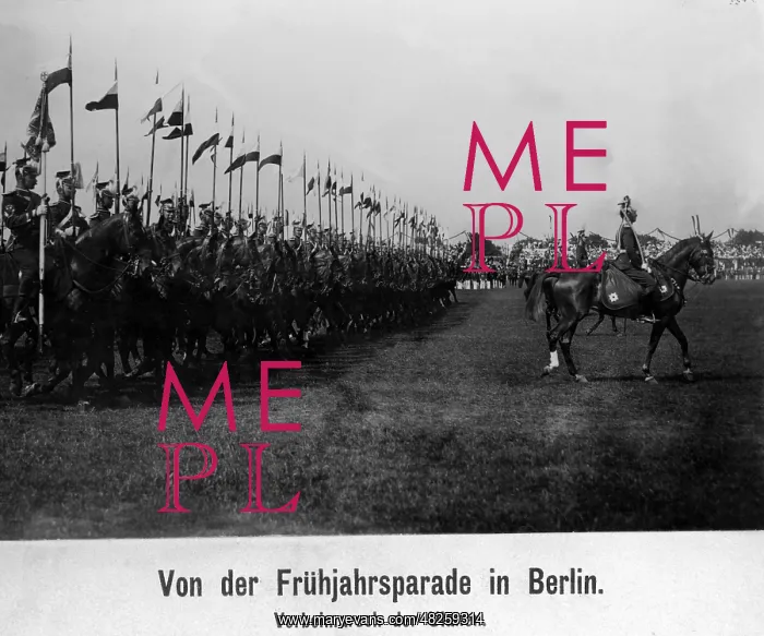 : Uhlans at the spring parade, 1913 : Uhlans at the spring parade, 1913