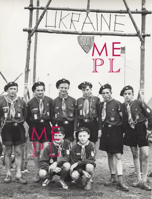  : Ukrainian scouts at an International camp