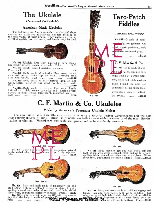  : Ukulele, Wurlitzer