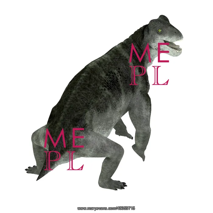 : Ulemosaurus prehistorica animal from the Permian : Ulemosaurus prehistorica animal from the Permian