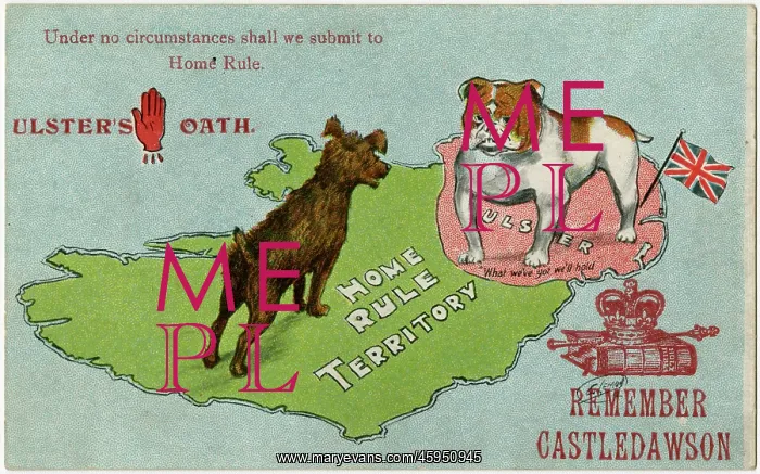 : Ulster's Oath - The Bulldog will not submit to Home Rule : Ulster's Oath - The Bulldog will not submit to Home Rule