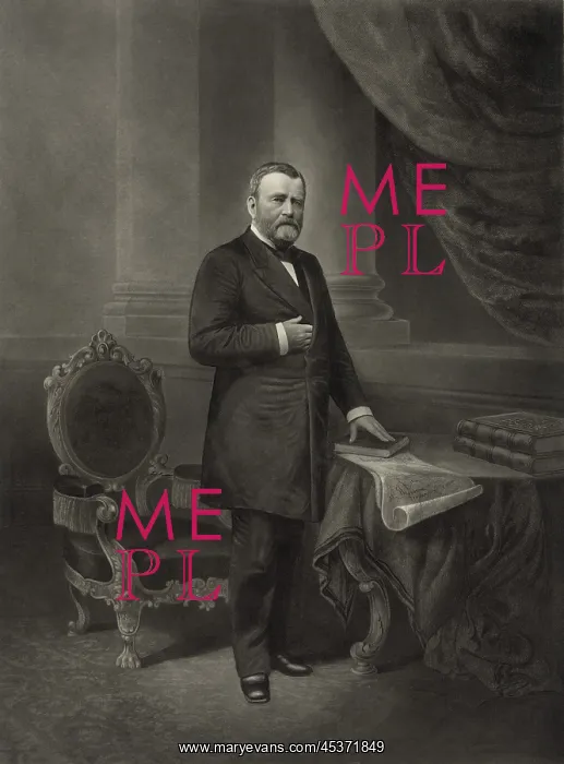: Ulysses S. Grant in full length portrait engraving : Ulysses S. Grant in full length portrait engraving