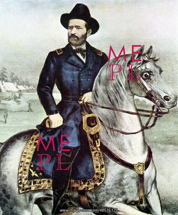 : Ulysses S.Grant (1822-1885) After lithograph issued : Ulysses S.Grant (1822-1885) After lithograph issued