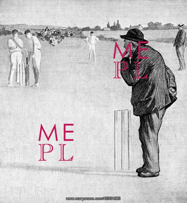 : Umpire at a Cricket Match, c.1905 : Umpire at a Cricket Match, c.1905