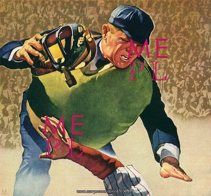  : Umpire Holding Mask