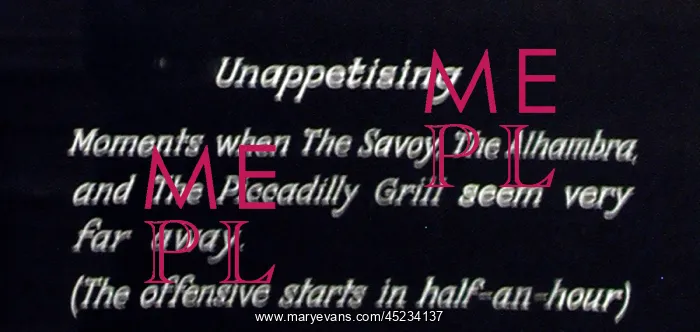 : Unappetising Moments, WW1 : Unappetising Moments, WW1