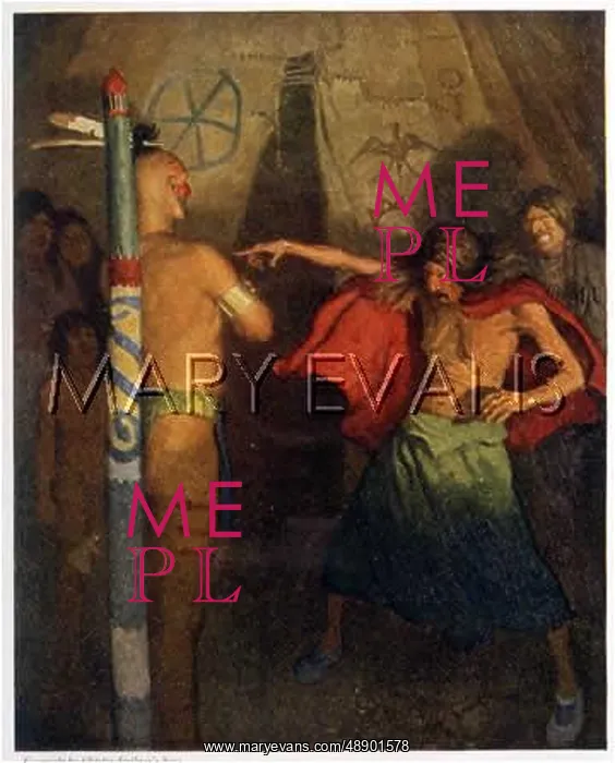 : UNCAS MOCKED BY HURONS : UNCAS MOCKED BY HURONS