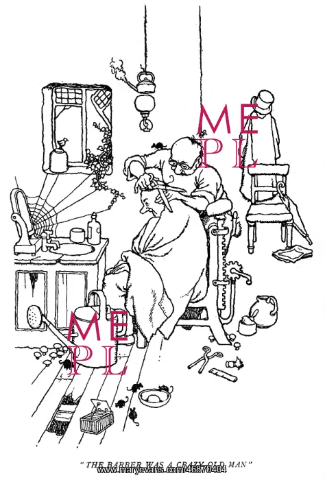 : Uncle Lubin, illustration by William Heath Robinson : Uncle Lubin, illustration by William Heath Robinson