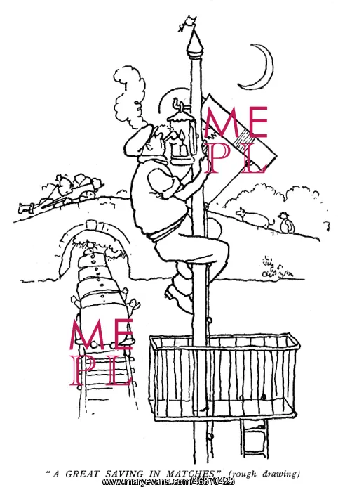 : Uncle Lubin, illustration by William Heath Robinson : Uncle Lubin, illustration by William Heath Robinson