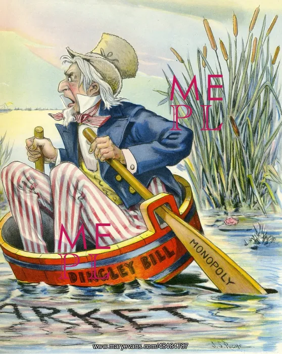 : Uncle Sam (America) in danger of sinking due to : Uncle Sam (America) in danger of sinking due to