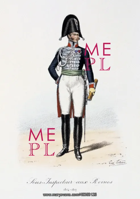 : Under-Inspector of Revues, 1814-1817. From Histoire : Under-Inspector of Revues, 1814-1817. From Histoire