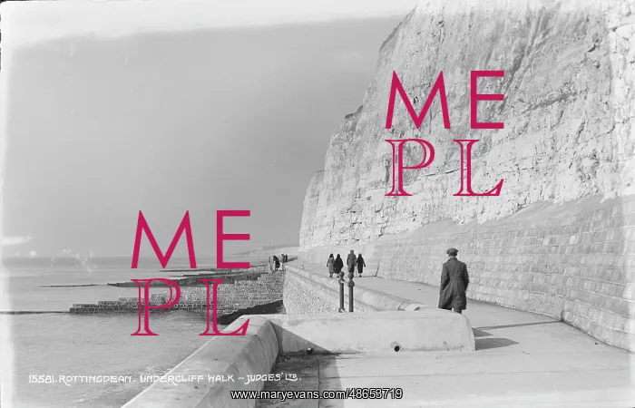 : Undercliff Walk in Rottingdean : Undercliff Walk in Rottingdean