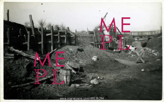 : Underground Railway Construction, Leytonstone, London : Underground Railway Construction, Leytonstone, London