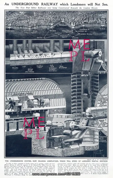 : Underground Railway which Londoners will not see 1924 : Underground Railway which Londoners will not see 1924
