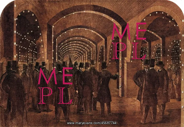 : Underground Reservoir at Crossness 1865 : Underground Reservoir at Crossness 1865