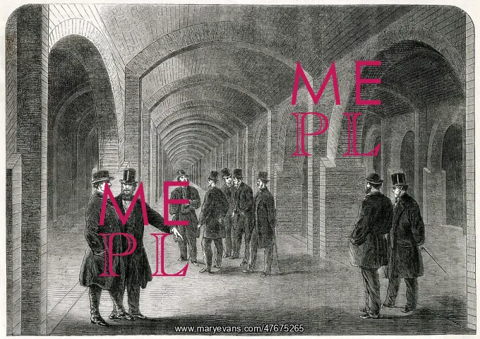 : Underground Reservoir at Crossness 1865 : Underground Reservoir at Crossness 1865