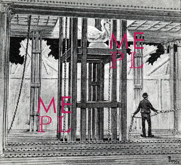 : Understage scene at the Paris Opera showing the : Understage scene at the Paris Opera showing the