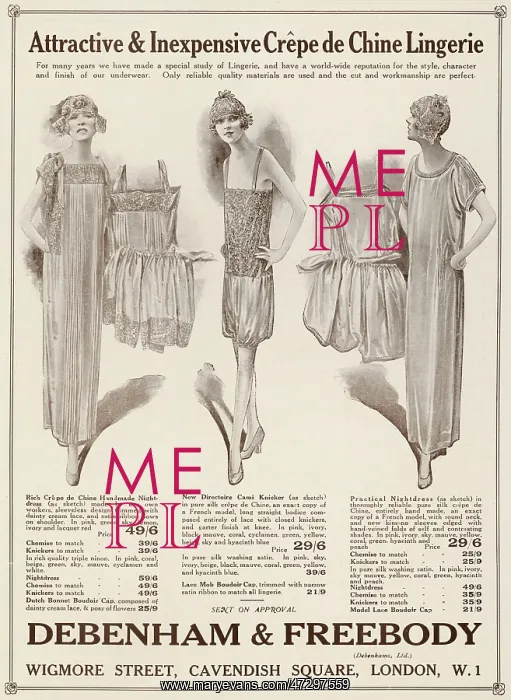 : Underwear circa 1923 : Underwear circa 1923