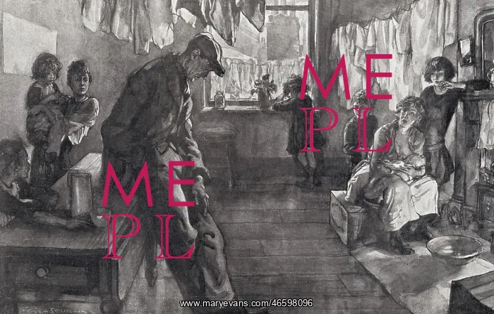 : Unemployed man at home, Britain : Unemployed man at home, Britain