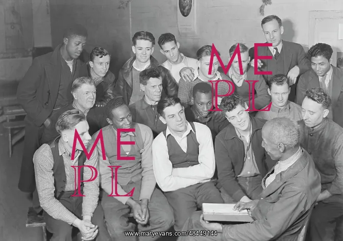 : Unemployed men attending meeting of the Workers : Unemployed men attending meeting of the Workers