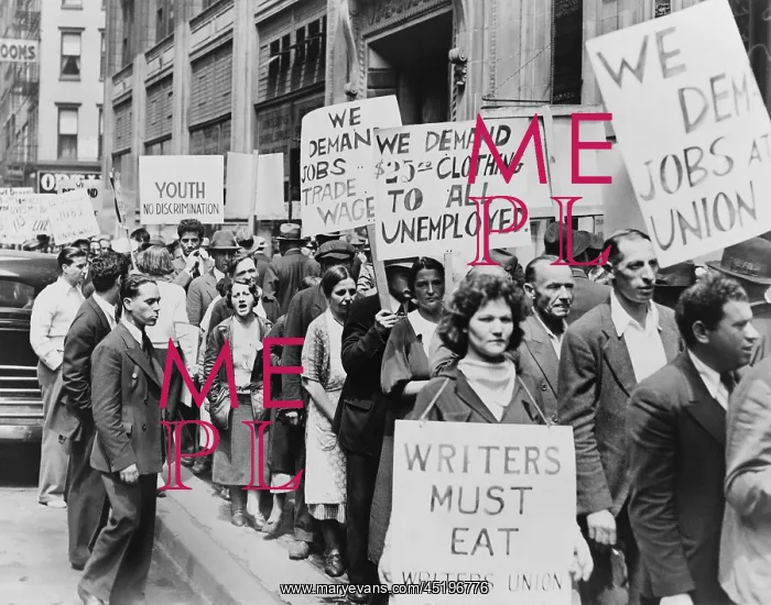 : Unemployed New Yorkers demonstrate with ? : Unemployed New Yorkers demonstrate with ?