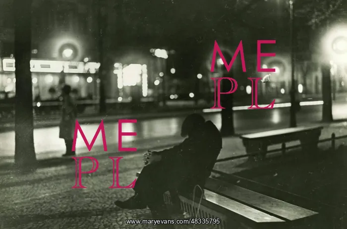 : Unemployed people on a park bench, 1929 : Unemployed people on a park bench, 1929