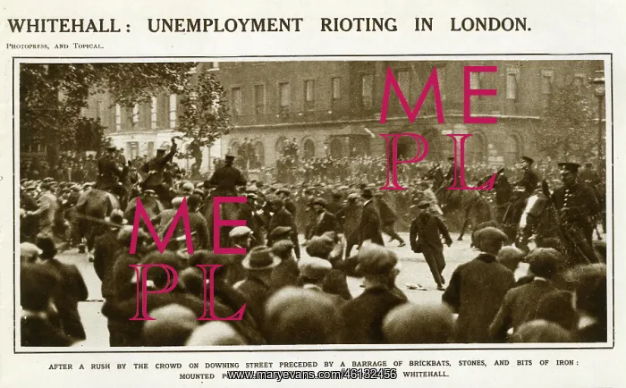 : Unemployment rioting in Whithall : Unemployment rioting in Whithall
