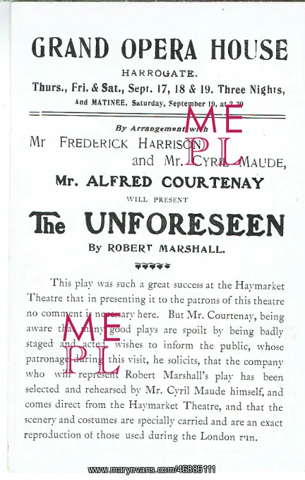 : The Unforeseen by Robert Marshall : The Unforeseen by Robert Marshall