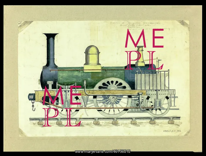 : Unidentified locomotive no 11257, side elevation : Unidentified locomotive no 11257, side elevation