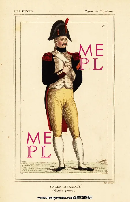  : Uniform of the Imperial Guard (petite tenue), Napoleonic era