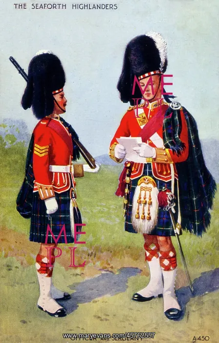 : Uniform of Officer and Sergeant of the Seaforth Highlanders : Uniform of Officer and Sergeant of the Seaforth Highlanders
