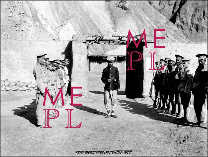: Uniformed men in Kashgar, western China : Uniformed men in Kashgar, western China