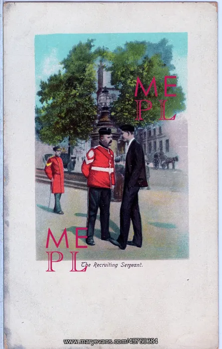  : Uniformed Recruiting Sergeant talking to a prospect