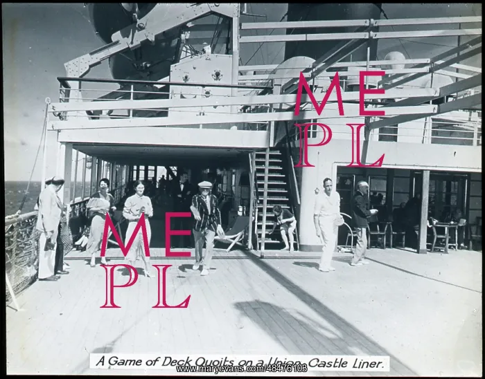: Union Castle Liner Deck : Union Castle Liner Deck
