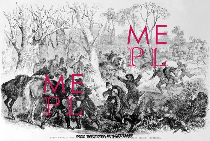 : Union cavalry covering the escape of prisoners ? : Union cavalry covering the escape of prisoners ?