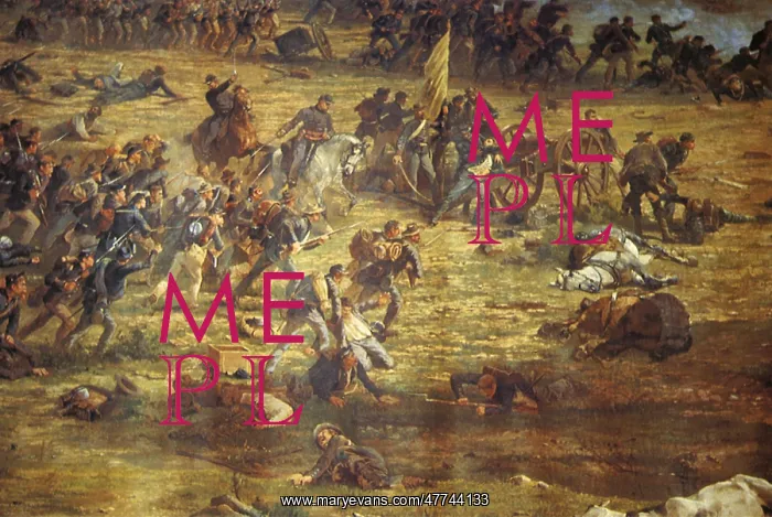 : Union Soldiers charging at Gettysburg : Union Soldiers charging at Gettysburg