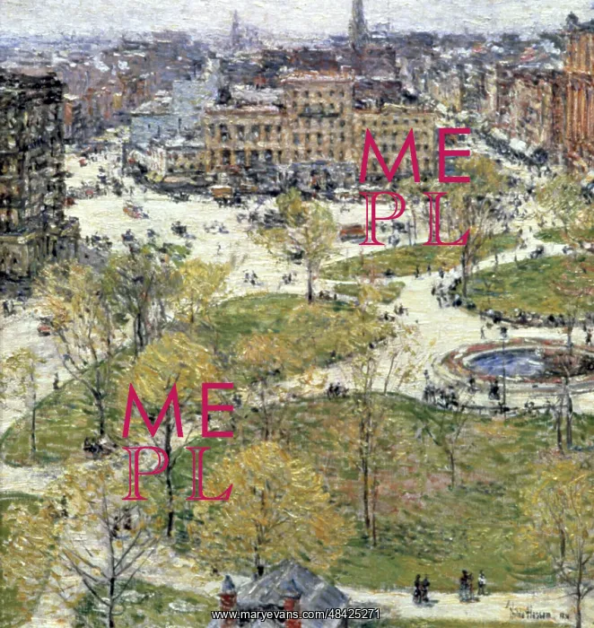 : Union Square in Spring Artist: Frederick Childe Hassam : Union Square in Spring Artist: Frederick Childe Hassam