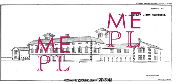 : Union Workhouse, Carlow, Ireland - front view : Union Workhouse, Carlow, Ireland - front view