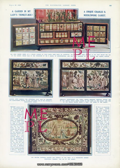 : A unique Charles II needlework casket : A unique Charles II needlework casket