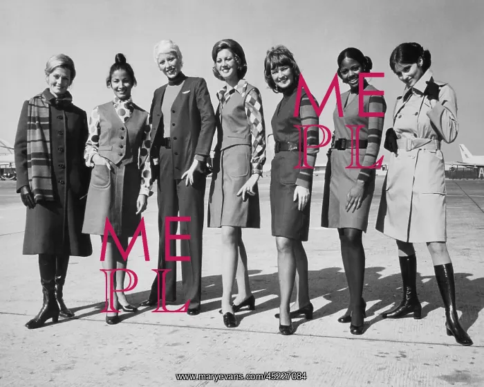 : United Airlines stewardesses modeling their ? : United Airlines stewardesses modeling their ?
