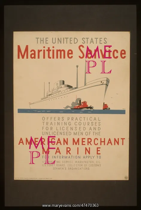 : The United States Maritime Service offers practical training : The United States Maritime Service offers practical training
