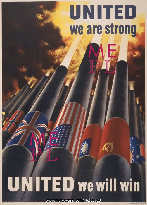 : United we are strong, United we can win'. 1943 : United we are strong, United we can win'. 1943