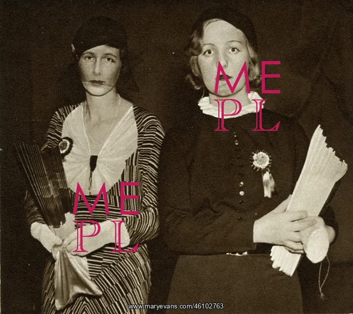 : Unity Mitford and Lady Anne Hunloke : Unity Mitford and Lady Anne Hunloke