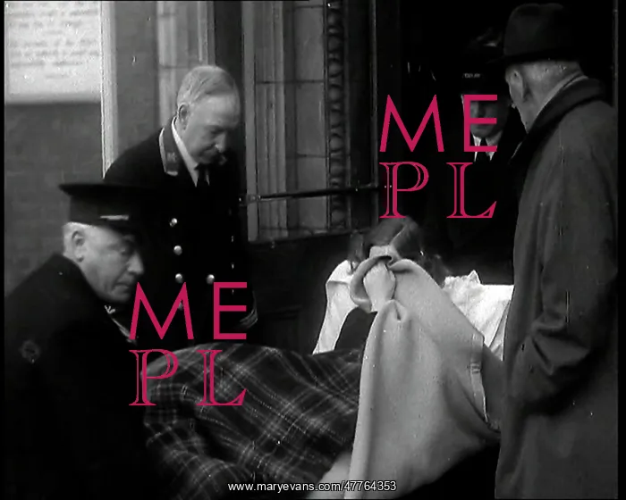 : Unity Mitford Lying on a Stretcher and Covering : Unity Mitford Lying on a Stretcher and Covering