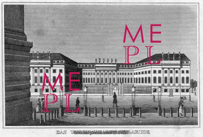 : University in Berlin, circa 1830 : University in Berlin, circa 1830