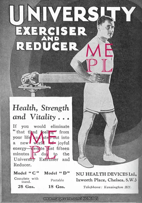: University Exerciser and Reducer advertisement : University Exerciser and Reducer advertisement