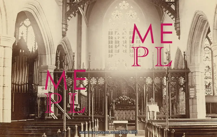  : Unknown rural church interior - England