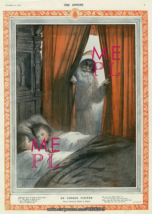 : An Unseen Visitor from a drawing by Charles A. Buchel : An Unseen Visitor from a drawing by Charles A. Buchel